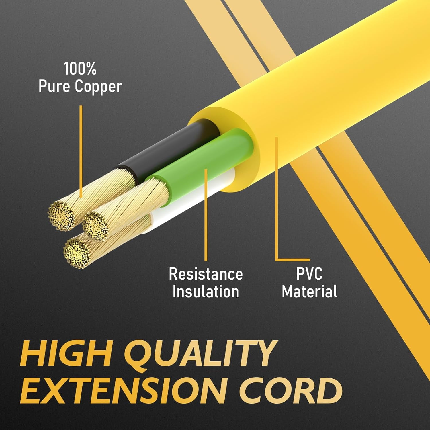 TOOLIOM 6-50P to 6-50R Welder Extension Cord 40FT 8AWG Power Extension Cord for Welding Machines with ETL Approved