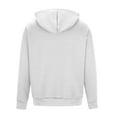 thumbnail image 5 of RYDCOT Men's Quarter Zip Hoodie Waffle Knit Hooded Sweatshirt Loose Fit Casual Long Sleeve Pullover Workout Jackets with Pockets White, 5 of 6