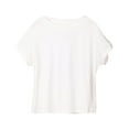 thumbnail image 2 of Womens Tops, Xunlbb Fashion Women's Summer Casual Solid Color Loose Sleeveless V-Neck Top ,T-shirt Tunic Tops White, 2 of 6