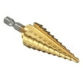 thumbnail image 4 of 1Pc High-speed Steel Step Cone Dril Bit 4-22MM HSS Hexagonal Shank Titanium Step Cone Drill Bit for Drilling Holes, 4 of 7