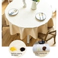 thumbnail image 3 of Waterproof and Oil-proof Anti-scalding Non-washable Tablecloth for Hotel and Restaurant Household Round Round Table Tablecloth Thickened Tablecloth, 3 of 5
