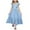 Blue, variant on TGSLY Girls Maxi Dresses Cute Summer Short Flutter Sleeve Casual Bowknot Backless Princess Dress with Pockets Loose Flowy Comfy Ruched Pleated Beach Sundress Black 14-15 Years
