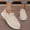 Khaki, variant on Womens Slip On Shoes Canvas Upper Round Toe Flat Sole Casual Sneakers for Women Non Slip Rubber Sole Lightweight Comfort Footwear US :6