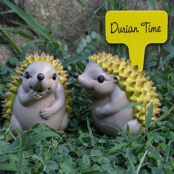 Daiosportswear Resin Durian Hedgehog Decoration, Simulation Fruit Design, Home Decor, Educational Toy, Unique Molding, Colorful Details, Indoor/Outdoor Use, Attractive Pendant Gift