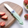 thumbnail image 5 of XKHAZA Portable Paring Knife - Sharp Blade, Small Folding Cutter/Peeler 2 in 1, Mini Portable Fruit Knife for Travel, Camping, 5 of 9