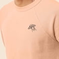 thumbnail image 5 of Dalix UFO Embroidered Fleece Crewneck Long Sleeve Sweatshirt Mens in Peach 2XL XX-Large, 5 of 5