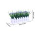 thumbnail image 2 of Valla en maceta flor artificial tela de simulación flor hogar boda decoración floral falsa, blanco y morado Vogacara HA7817-04B, 2 of 5
