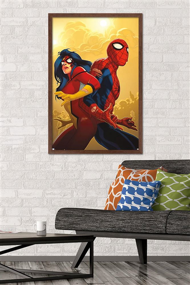 Marvel Comics - Spider Woman - New Avengers #59 Wall Poster, 22.375" x 34", Framed