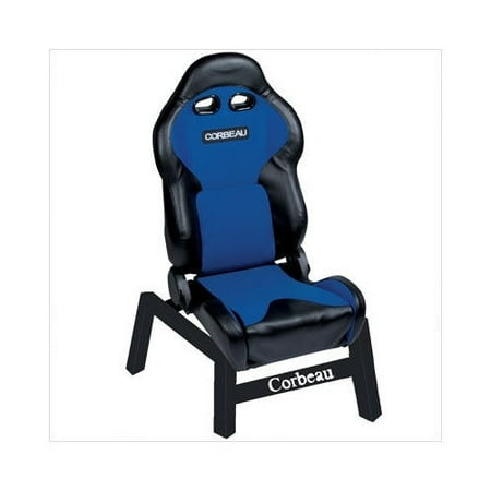 Bundle-82 Corbeau VX2000 Black Vinyl w/ Blue Cloth Game Chair (3 Pieces)
