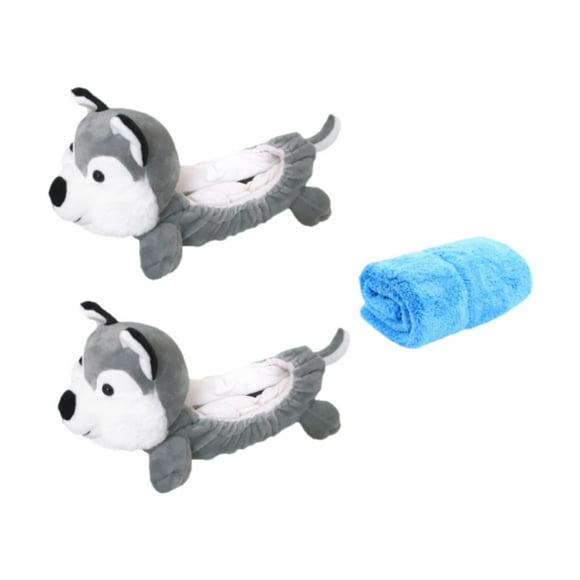 Fundas para cuchillas de patines de hielo DYNWAVEMX con toalla 35 cm para tallas 26-28