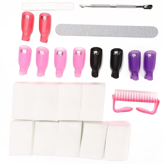 Ensemble de Retrait de Vernis à Ongles, Outil de Retrait de Vernis à Ongles Outil de Retrait de Vernis à Ongles Gel UV Ensemble de Retrait de Vernis Méticuleusement Conçu