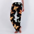 thumbnail image 2 of FAZVAOO Womens Pajama Pants,Butterfly Printed Elastic Waist Pants Full Length Sleep Bottoms, 2 of 7