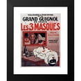 thumbnail image 2 of Adrien Barrère 19x24 Black Modern Framed Museum Art Print Titled - The 3 Masks (1920), 2 of 5