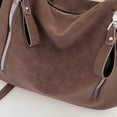 thumbnail image 6 of SPEKSEE Women Frosted PU Shoulder Bag with Multi Zipper Handbag Top-Handle Bag Large Capacity for Travel Shopping Daily Use, 6 of 18