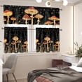 thumbnail image 5 of Mushroom Print Kitchen Curtains Window Curtains and Valances Set Short Tier Curtain for Kitchen, Small Kitchen Home Decor European Curtains for French Country Style Decor for Dining Room, 5 of 5