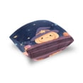 thumbnail image 5 of Halloween Pumpkin with Starry Night Throw Pillow Covers Pillowcases 18 x 18 Inch Home Decor 2 Packs for Bedroom Sofa, 5 of 6