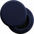 thumbnail image 2 of 2 Pcs Bar Stool Covers, Super Soft Dia.12-14" Round Stretchy Washable Dustproof Slipcover for Upholstered Furniture, Navy Blue, 2 of 7