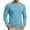 Blue, variant on ZHOGXU Fashion Solid Color Long Sleeve Pullover Crew Neck Men's T Shirts Base Layer Tee Work Wear