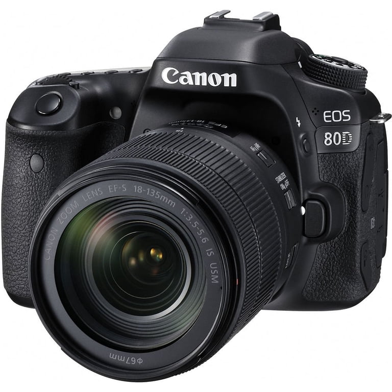 Canon EOS 80D DSLR Camera with 18-135mm Lens Accessory Bundle w