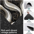 thumbnail image 3 of Black White Gold Marble Pattern Kitchen Rugs Sets Of 3,Kitchen Runner Rugs Non Skid Washable,Decorative Kitchen Floor Mats for Kitchen,Sink,Laundry,17"x30"+ 17"x47" + 17"x59", 3 of 6