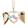 thumbnail image 1 of Productos de cuidado de la salud Pill Pattern Collar colgante en forma de melocotón con alas Unbranded M, 1 of 3