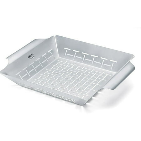 Weber Style 6434 Professional-Grade Stainless Steel Vegetable Basket