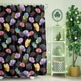 thumbnail image 2 of Shower Curtain, Spring Watercolors Flowers Waterproof Shower Curtain Set with Hooks for Bathroom Showers,Stalls and Bathtubs,72x72In Fields Floral Art, 2 of 9