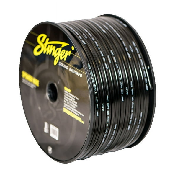 Stinger SPW512BK - 12GA PRO SPEAKER WIRE: BLACK - 250 ft.