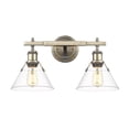 thumbnail image 3 of Orwell 2 - Light Aged Brass Incandescent Steel, 3 of 3