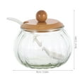 thumbnail image 2 of Phenofice Glass Sugar Jar Transparent Storage for Kitchen Utensil 1 Set, 2 of 8