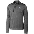 thumbnail image 2 of Men's Cutter & Buck  Gray Reading Fightin Phils Big & Tall Stealth Heathered Quarter-Zip Pullover Top, 2 of 3