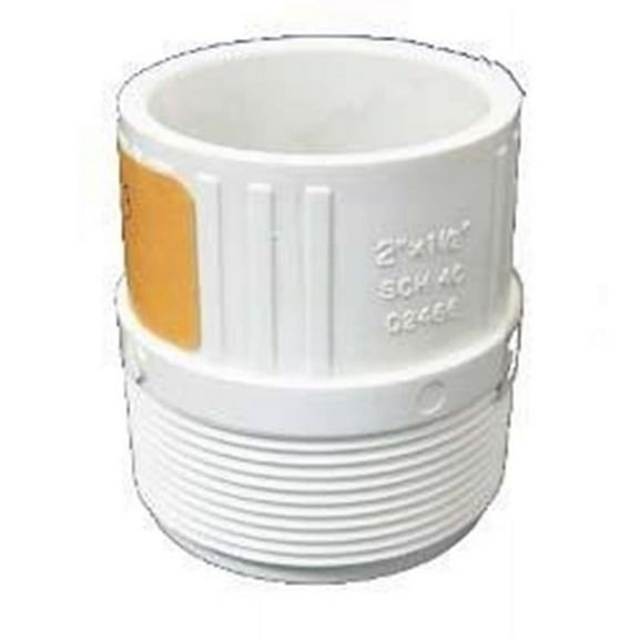 Dura Plastic Products 436-251 2 in. MPT x 1.5 in. Slip Male Reducing Adapter