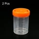 thumbnail image 3 of Uxcell 120mL Tazas de Muestra Contenedor de Muestra a Prueba de Fugas Tapa de Tornillo para Laboratorio Hogar Naranja 2 Paquete, 3 of 6