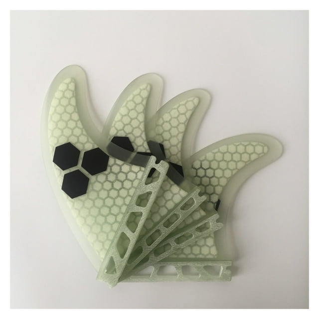 Single Tab Base Quad Fin Set Fiberglass Surfboard Fins Honeycomb Surf Fin G5 With GX 4pc Fins