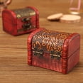 thumbnail image 4 of Caja pequeña retro para guardar joyas, caja de madera para guardar joyas, 4 of 5