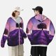 thumbnail image 4 of Balery Lavender Field Sunset Sudadera ligera de manga larga con capucha y protección solar UPF 50+ para hombre y mujer, ideal para pesca y running-Small, 4 of 7