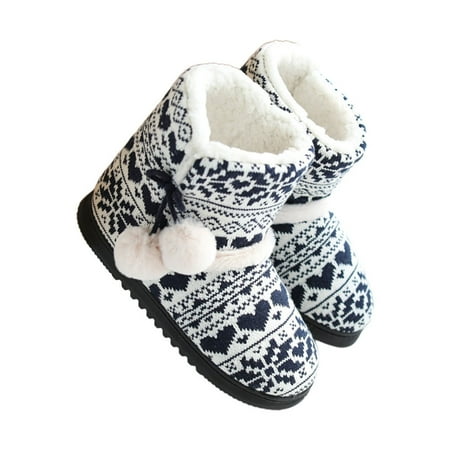 

Snow Boots for Men Fluffy Slippers Women Presents Grandma Gifts Granny Indoor Soft Women s