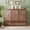 Light Walnut + Pine, variant on Queen Size Murphy Bed, Pine Wood Cabinet Bed with Built-in USB Charging Station and Geometrical Decoration Panel ,Grey