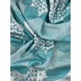 thumbnail image 2 of Kokka Cotton Woven Jacquard Fabric Turquoise - per yard, 2 of 6