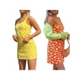 thumbnail image 3 of SAYOO Falda de punto de verano para mujer, vestido sin mangas con cuello cuadrado y correa para el hombro SAYOO Sexy, 3 of 9