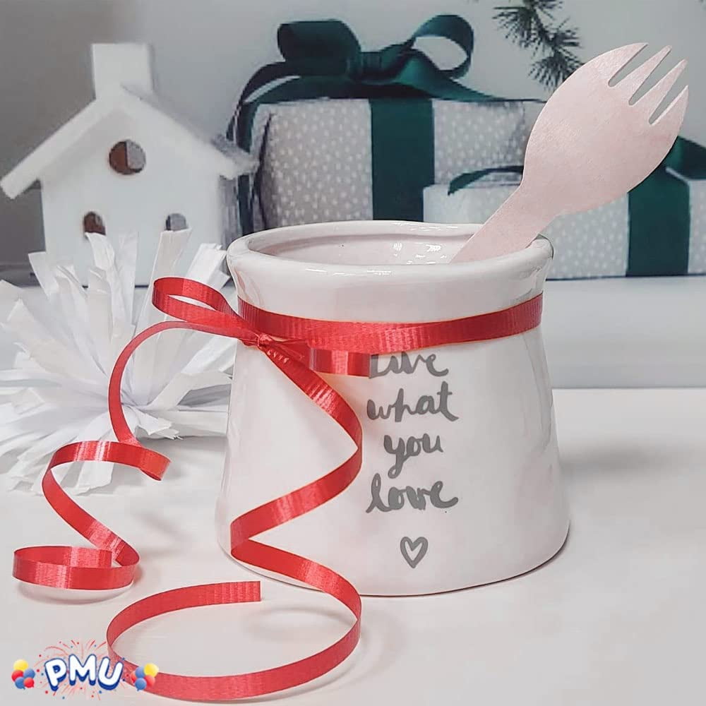 PMU 3000 Yards x 3/16in Red Crimped Curling Ribbon String for Gift Wrapping Ribbon Balloon String Birthday Celebration Party Presents Decor, Festival Art Craft Accessories (6-500 Yard Rolls)