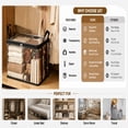thumbnail image 3 of Large Clear Plastic Storage Container with Lid, Thickened Heavy-Duty Dust-Proof Organizing Bin for Clothes Storage & Moving (1 Piece), 3 of 7