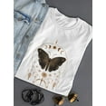 thumbnail image 3 of Ornamental Mystic Butterfly Shaped T-Shirt Women -Image by Shutterstock, Female x-Large, 3 of 4