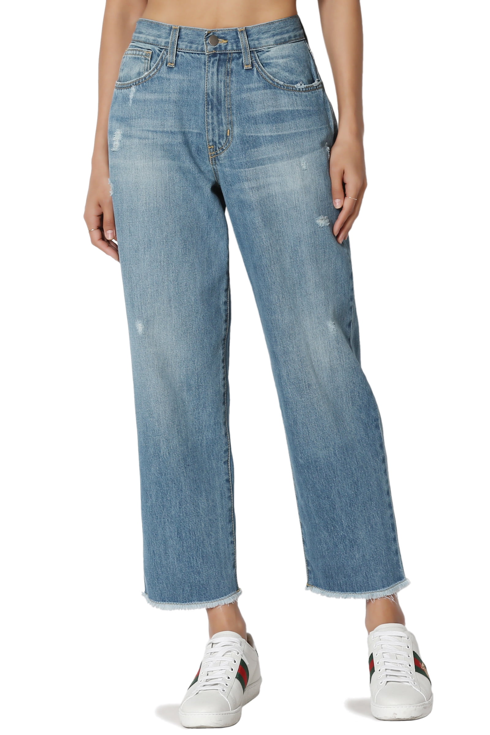 straight leg loose fit jeans