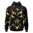 thumbnail image 2 of IWRICH Halloween Skull Hoodies for Men Plus Size Winter Holiday Hooded Sweatshirts Oversize Novelty Printed Pullover Tops Yellow XL, 2 of 5