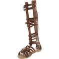 thumbnail image 3 of Monica-1 Knee High Gladiator Sandals Marcelino Black Brown Knee, 3 of 5