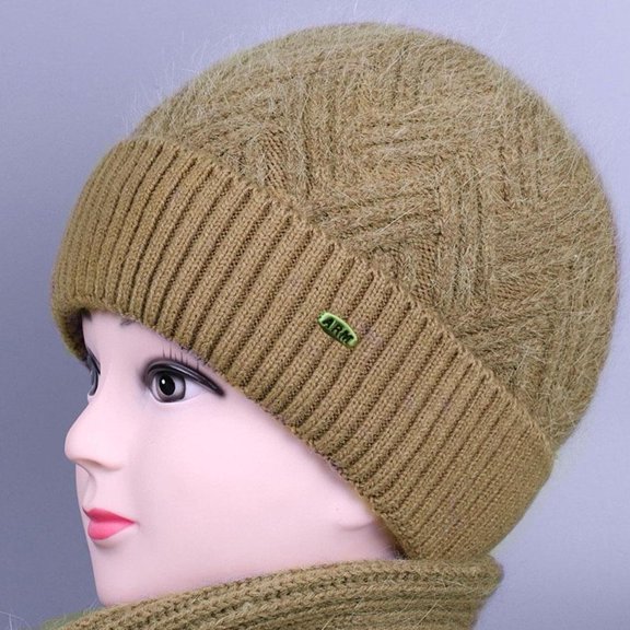 ZOUBAOQ Knitted Hat for Middle Aged and Elderly Breathable Windproofing Warmth Beanie