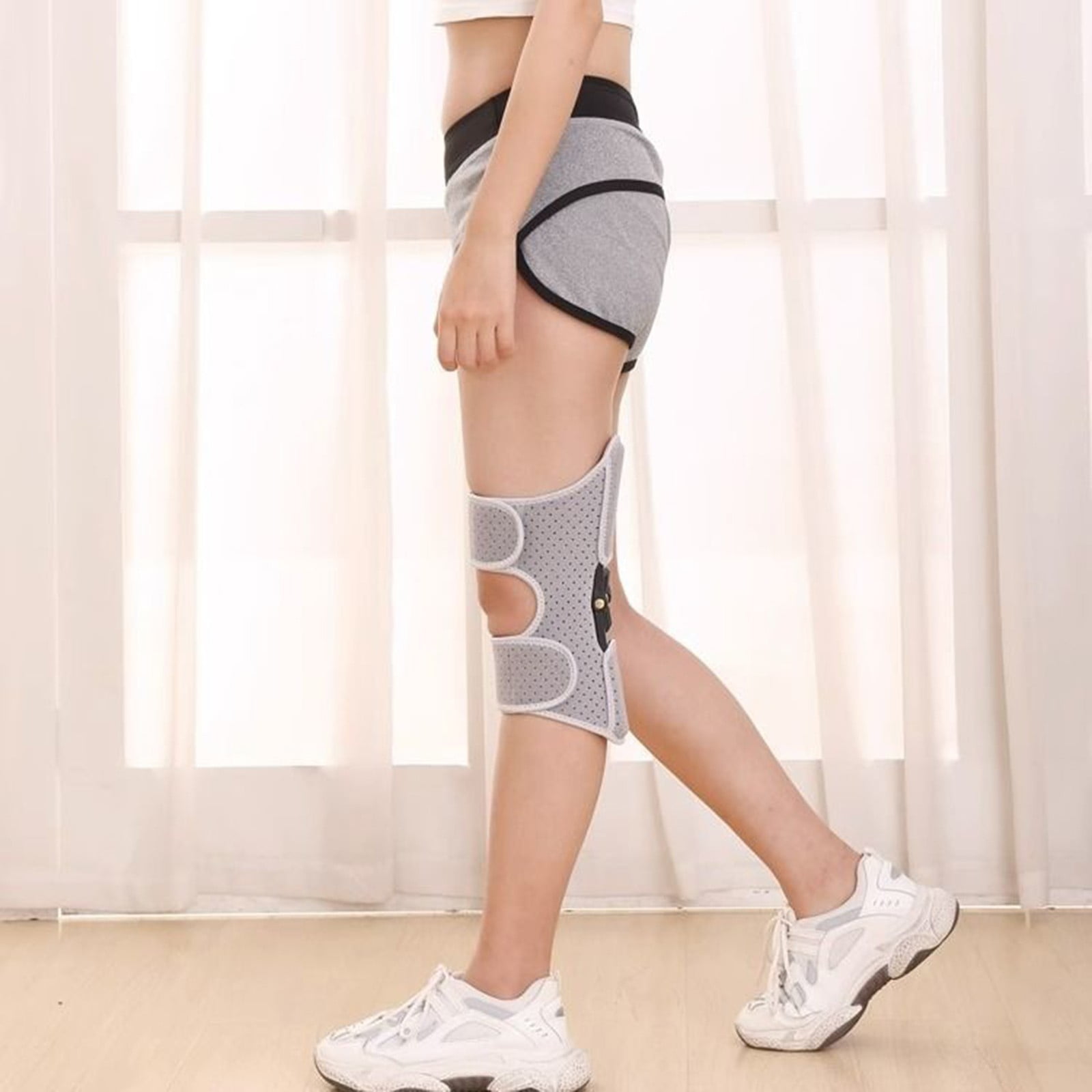 YWIYIUD Knee Assistive Device, Knee Protection Booster, KneeBooster Brace Joint Support Spring Stabilizer, Adjustable Spring KneeBrace for Reduces Pressure on the Joint 6PACK