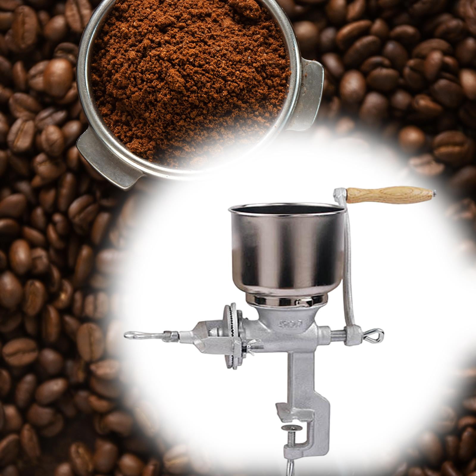 CUTICATE Dry Spice Crank Milling Machine Corn Mill Machine Countertop Clamp Hand Crank Grain Mill Commercial Use Coffee Beans Grinding