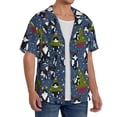 thumbnail image 2 of KLL Festive Cats and Trees Print Men's Shirt Short Sleeve Button Down Summer Cuba Beach Shirts- 4X-Large, 2 of 5